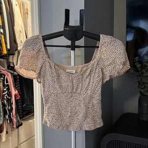 Smocked Puff Sleeve Top